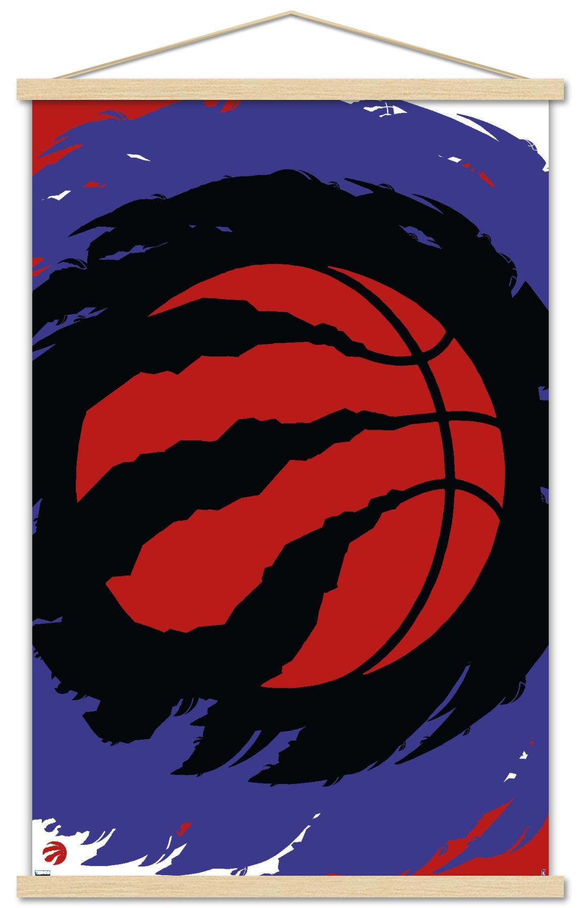 NBA Toronto Raptors - Logo 20 Wall Poster with Wooden Magnetic Frame ...