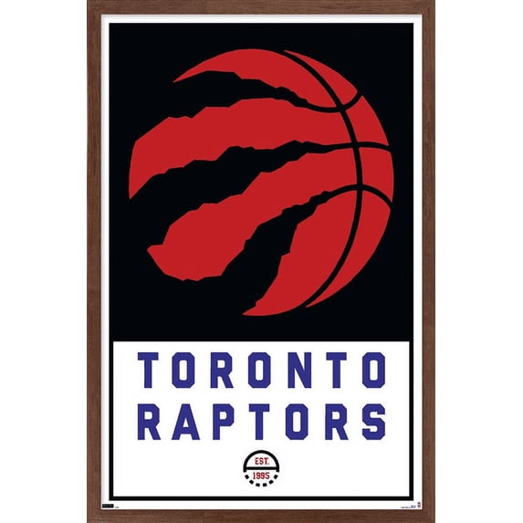 NBA Toronto Raptors - Logo 21 Wall Poster, 14.725" x 22.375", Framed
