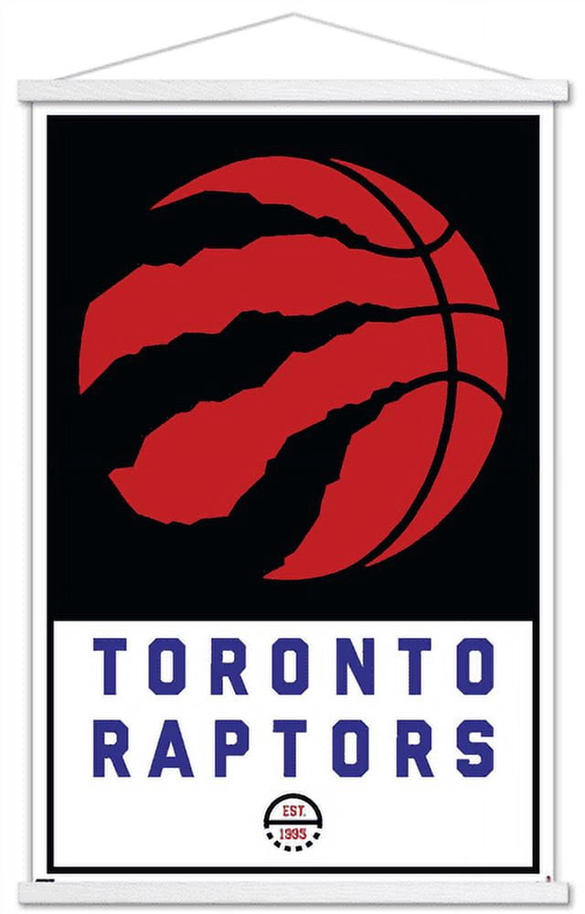 Large Logo Toronto Raptors NBA Toronto Raptors - Logo 21 Wall Poster with Magnetic Frame, 22.375 ...