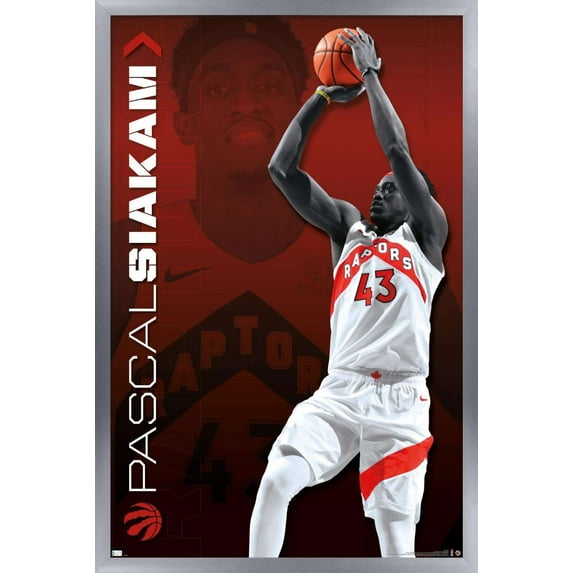 NBA Toronto Raptors - Pascal Siakam 20 Wall Poster, 22.375" x 34", Framed