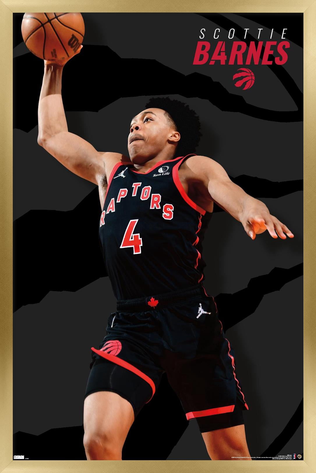 NBA Toronto Raptors - Scottie Barnes 22 Wall Poster, 22.375" x 34" Framed