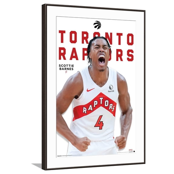 NBA Toronto Raptors - Scottie Barnes Feature Series 25 Canvas Wall Poster, 22.375" x 34"