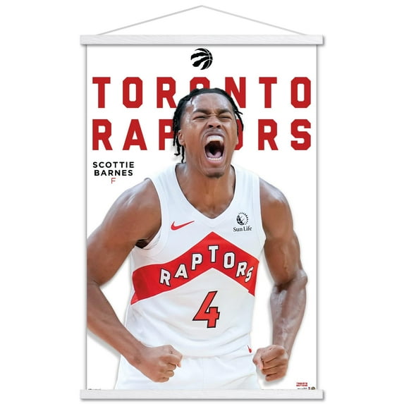 NBA Toronto Raptors - Scottie Barnes Feature Series 25 Wall Poster with Magnetic Frame, 22.375" x 34"