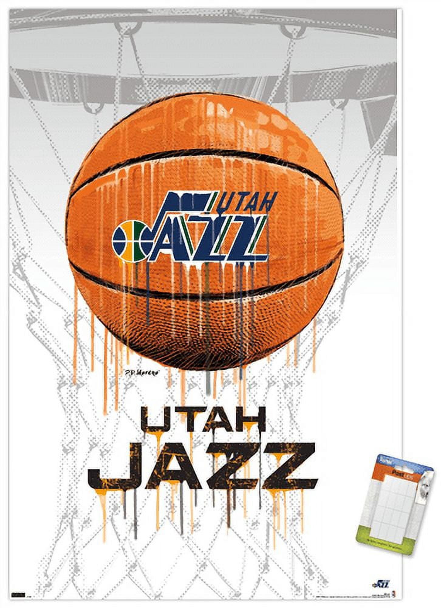NBA Utah Jazz - Drip Basketball 21 Wall Poster, 22.375" x 34"