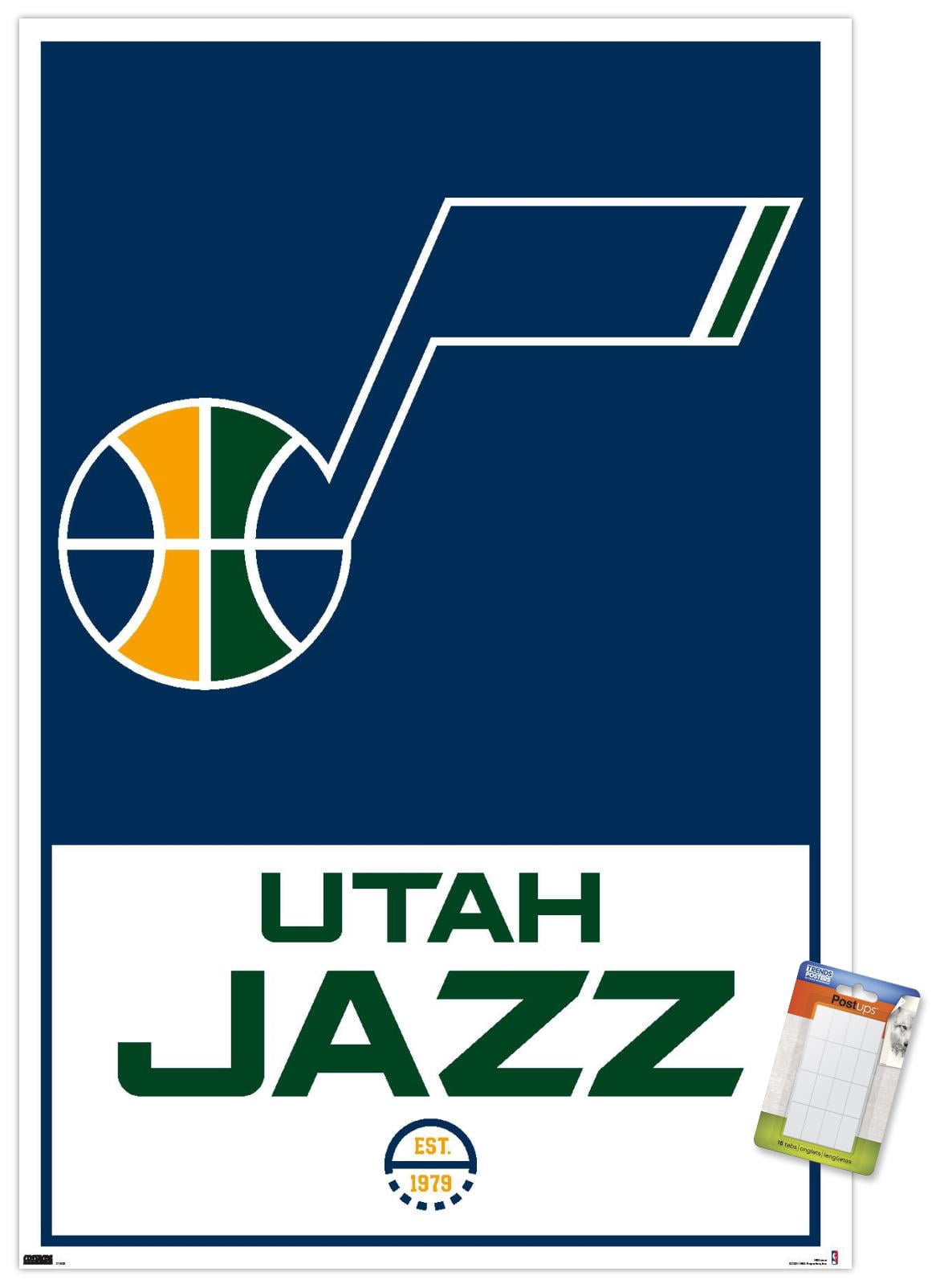 NBA Utah Jazz - Logo 21 Wall Poster, 14.725" x 22.375"