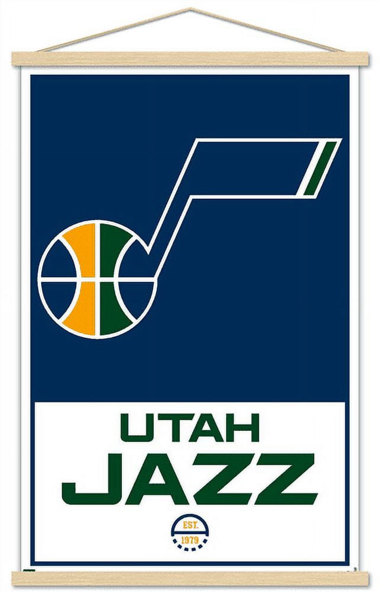 NBA Utah Jazz - Logo 21 Wall Poster with Magnetic Frame, 22.375" x 34"