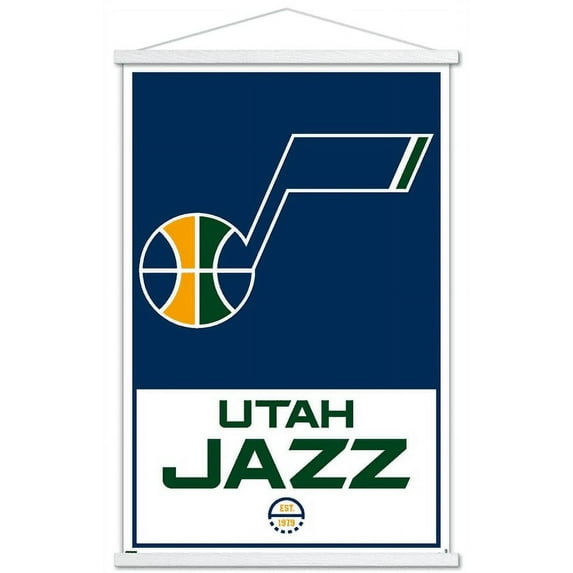 NBA Utah Jazz - Logo 21 Wall Poster with Magnetic Frame, 22.375" x 34"