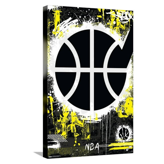 NBA Utah Jazz - Maximalist Logo 23 Canvas Wall Poster, 14.725" x 22.375"