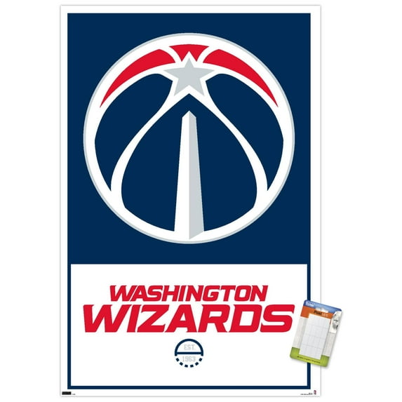 NBA Washington Wizards - Logo 21 Wall Poster, 22.375" x 34"