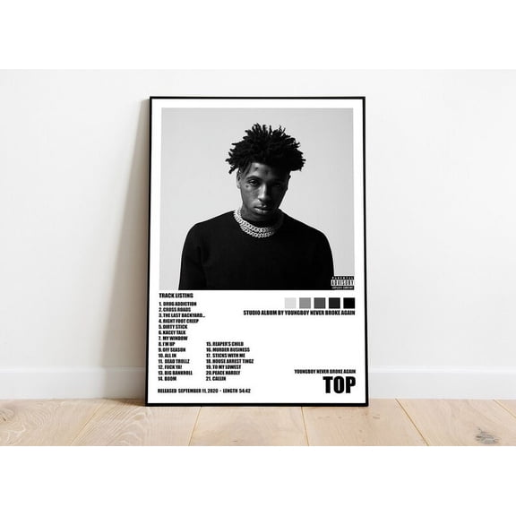 NBA YoungBoy Top Album Cover Poster