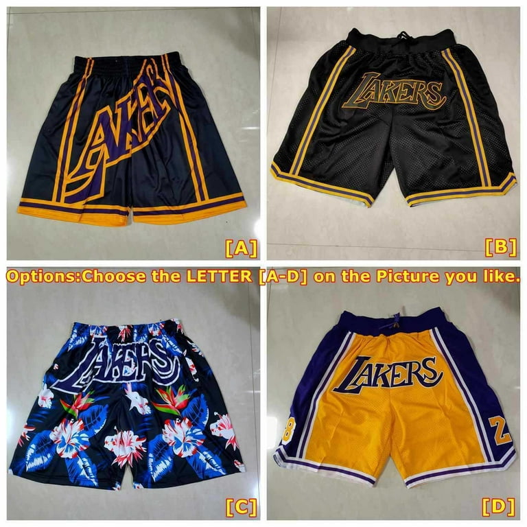 retro lakers shorts