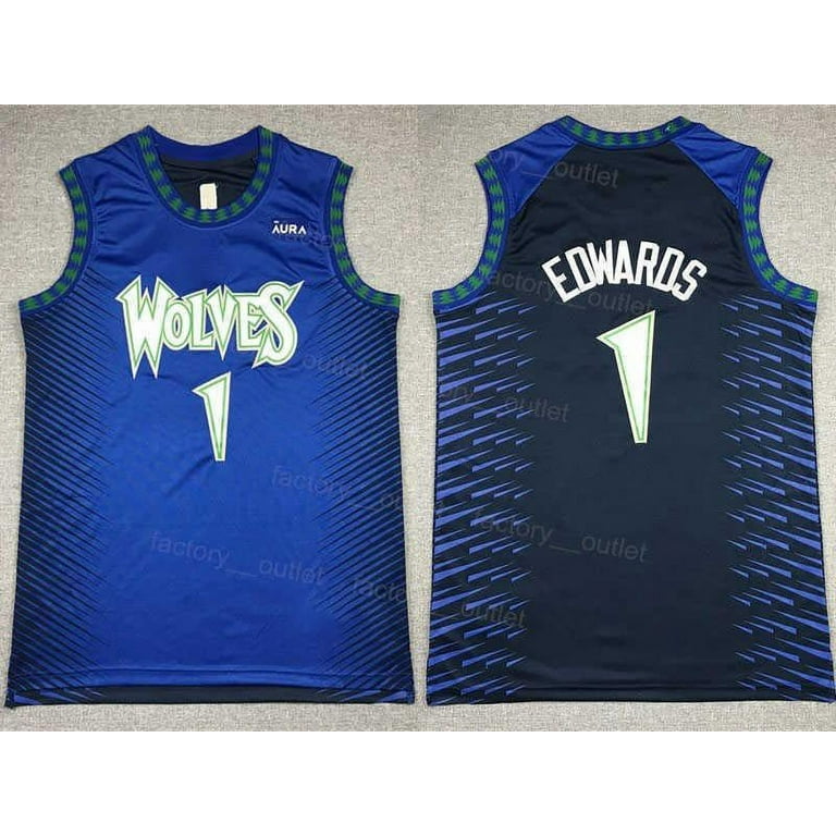 NBA jersey Men Basketball Edwards Jersey 1 Karl Anthony Towns 32