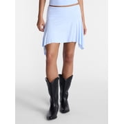No Boundaries Asymmetrical Mini Skirt, Women’s XXS-XXL