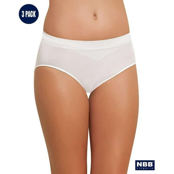 NBB Lingerie Comfort Hipsters Panties, 3 Pack (Women's)