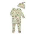 thumbnail image 1 of Winnie the Pooh Baby Boys or Girls Viscose Sleep Footed One-Piece with Hat Set, 2-Piece, Sizes 0M–6/9M, 1 of 3