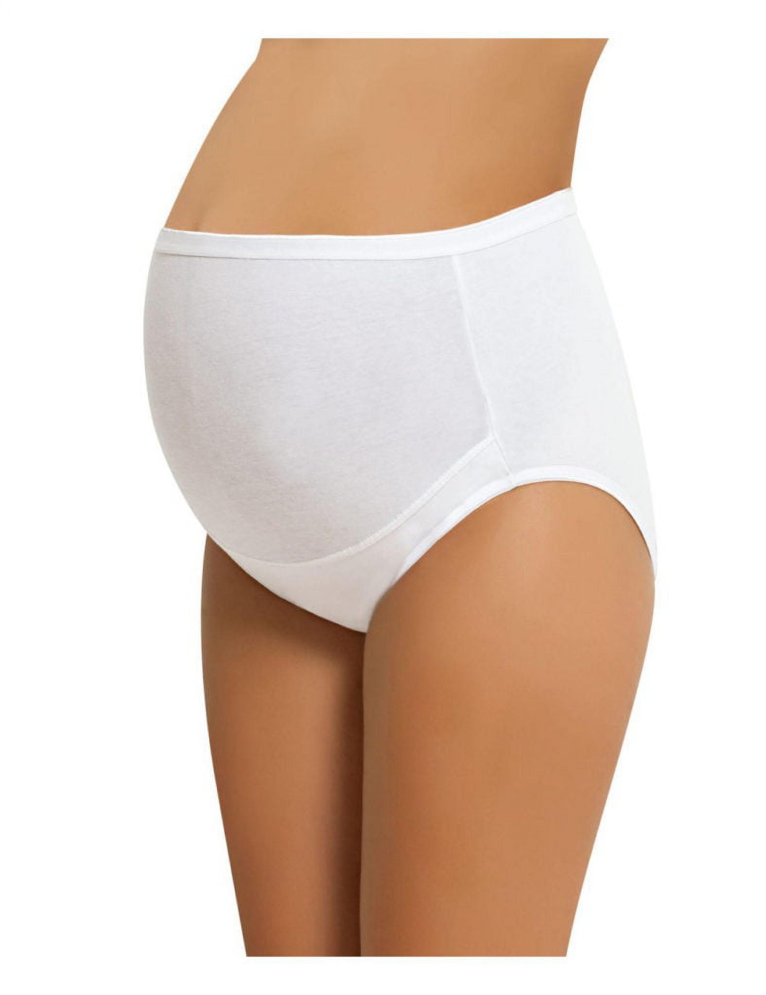 NBB Women's Adjustable Maternity high cut 100% Cotton underwear Brief  (White, XXX-Large) 