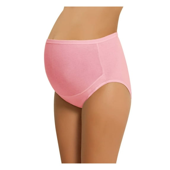 NBB Women's Adjustable Maternity high cut Cotton underwear Brief (PINK, XX-Large)
