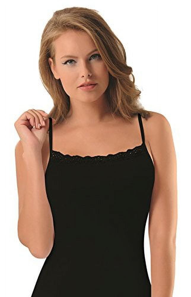 NBB Women's sexy fancy Basic 100% Cotton Tank Top Camisole Lingerie with  Stretch 