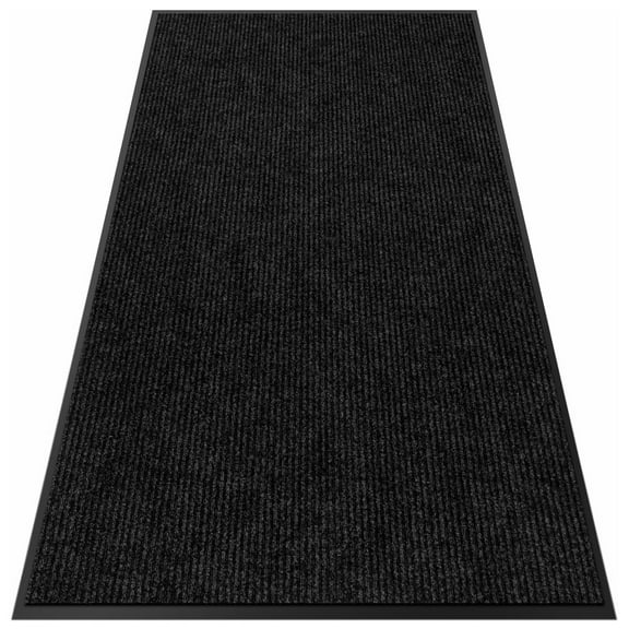 NBBNHH Indoor Outdoor Heavy Duty Commercial Front Door Mat Black Entrance Carpet