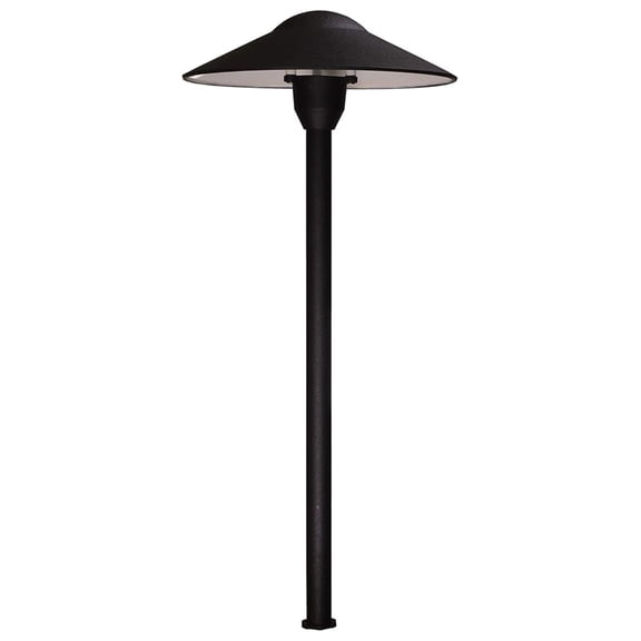 NBBNHH LED Landscape Lighting Mushroom Path Lights - 12V Low Voltage Pathway Lights Black - Outdoor Garden Yard Decor with Ground Stake & 36" Wire