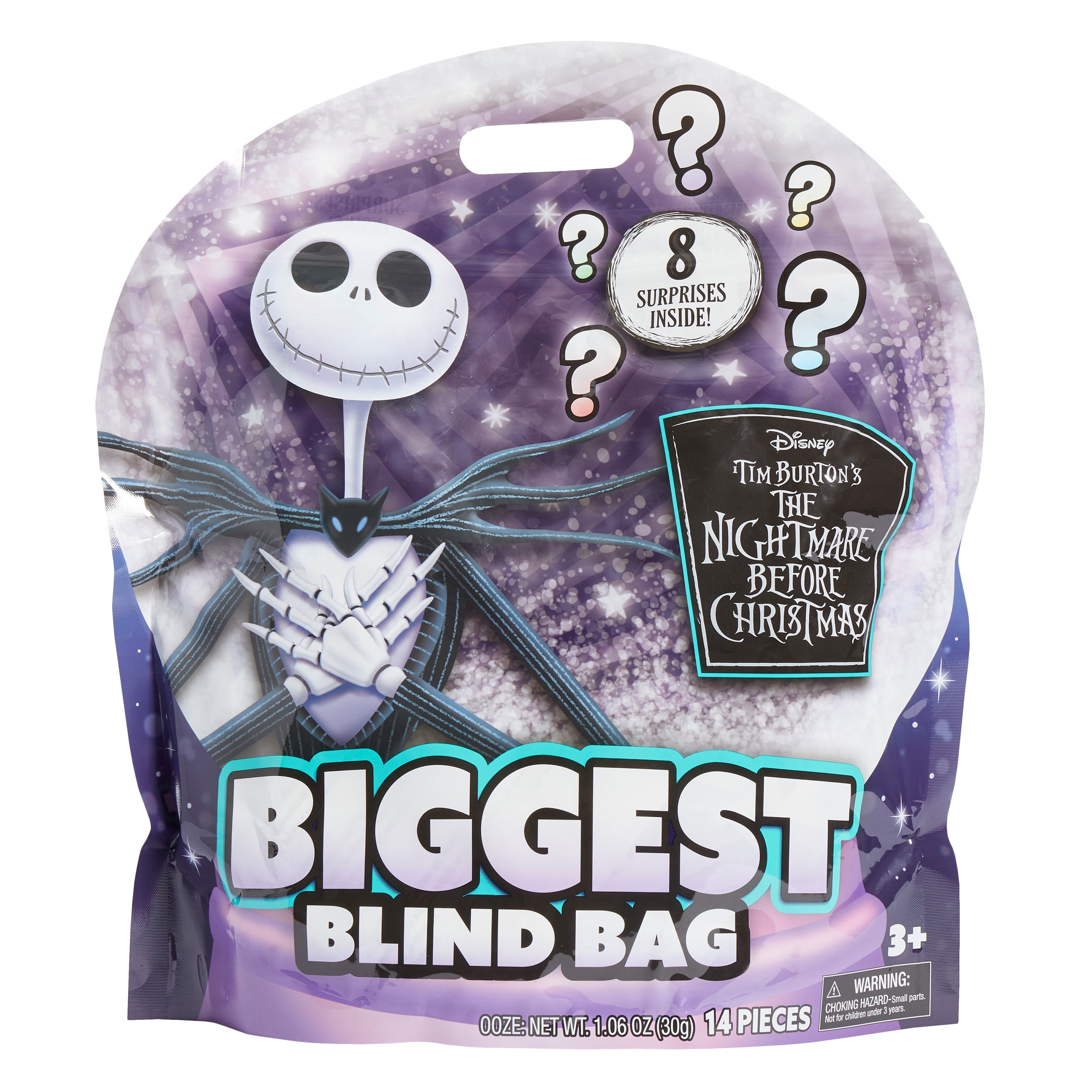 Disney Tim Burton's The Nightmare Before Christmas Biggest Blind Bag with 8 Surprises for Kids Ages 3 and Up