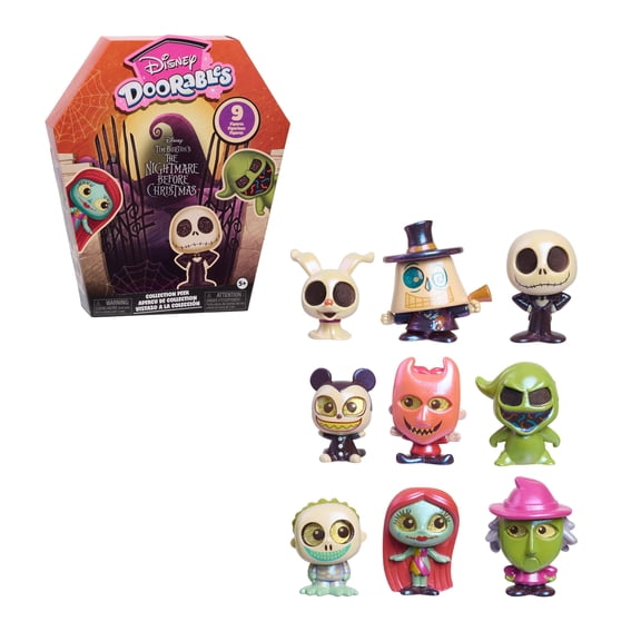 Disney Doorables Tim Burtons The Nightmare Before Christmas Collection Peek, Boy and Girl Age 5 Up