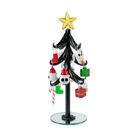 Disney The Nightmare Before Christmas Glass Tree, Black, 13 Pieces Decoration by Ruz