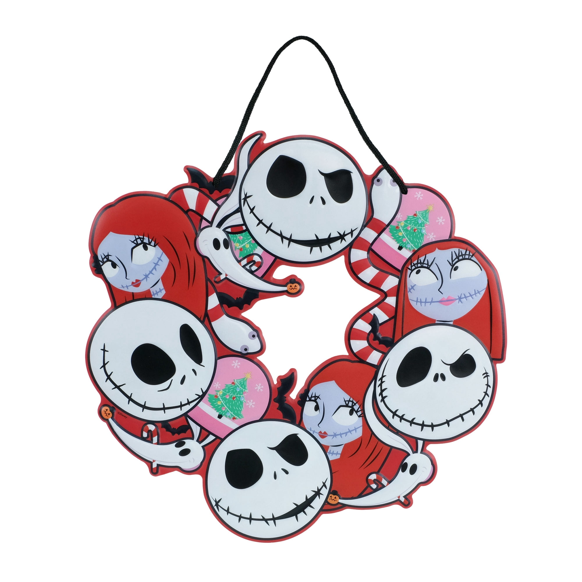The Nightmare Before Christmas 15 Inch Metal Christmas Wreath