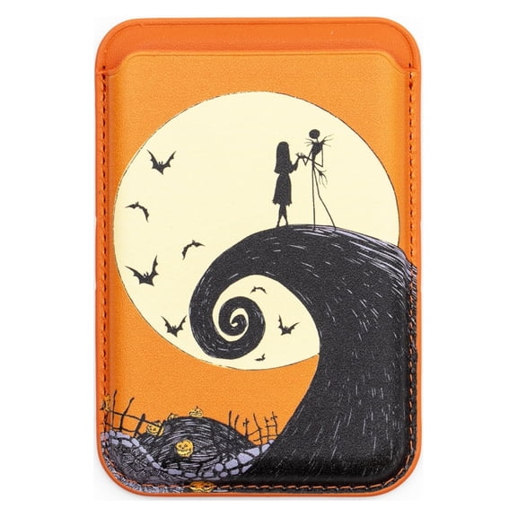 CultureFly Magnetic MagSafe Wallet Nightmare Before Christmas Jack & Sally Hill Scene