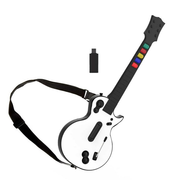 NBCP 2.4G Wireless Guitar Controller Compatible with PS3/PC for Guitar Hero World Tour and Rock Band