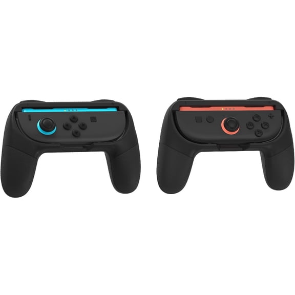 NBCP Grips for Nintendo Switch 2 Joy-Con, Black, 2 Pack