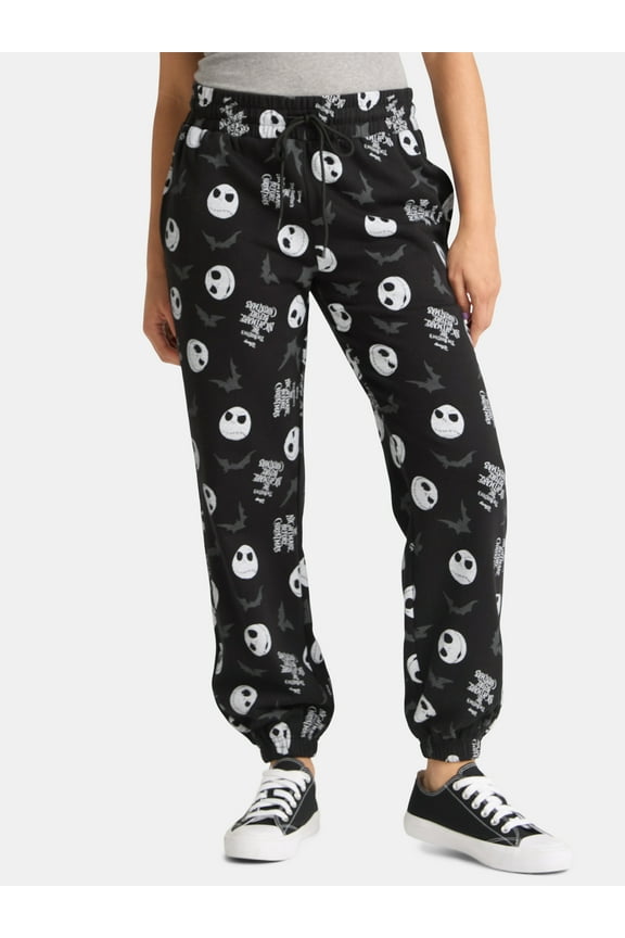 Nightmare Before Christmas Women's Allover Print Joggers, Sizes XXS-XXL