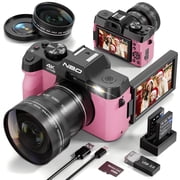 NBD 4K Digital Cameras for Photography,48 MP Autofocus Vlogging Camera with 52mm Wide Angle & Macro Lens