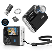 NBD Pocket Digital Camera 64MP with Flash, Dual Lens, 5X Zoom & 64GB Card