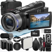 NBD 4K Video Camera Camcorder 3.0 IPS Vlogging Camera 48MP Digital Video Camera with 32GB SD Card
