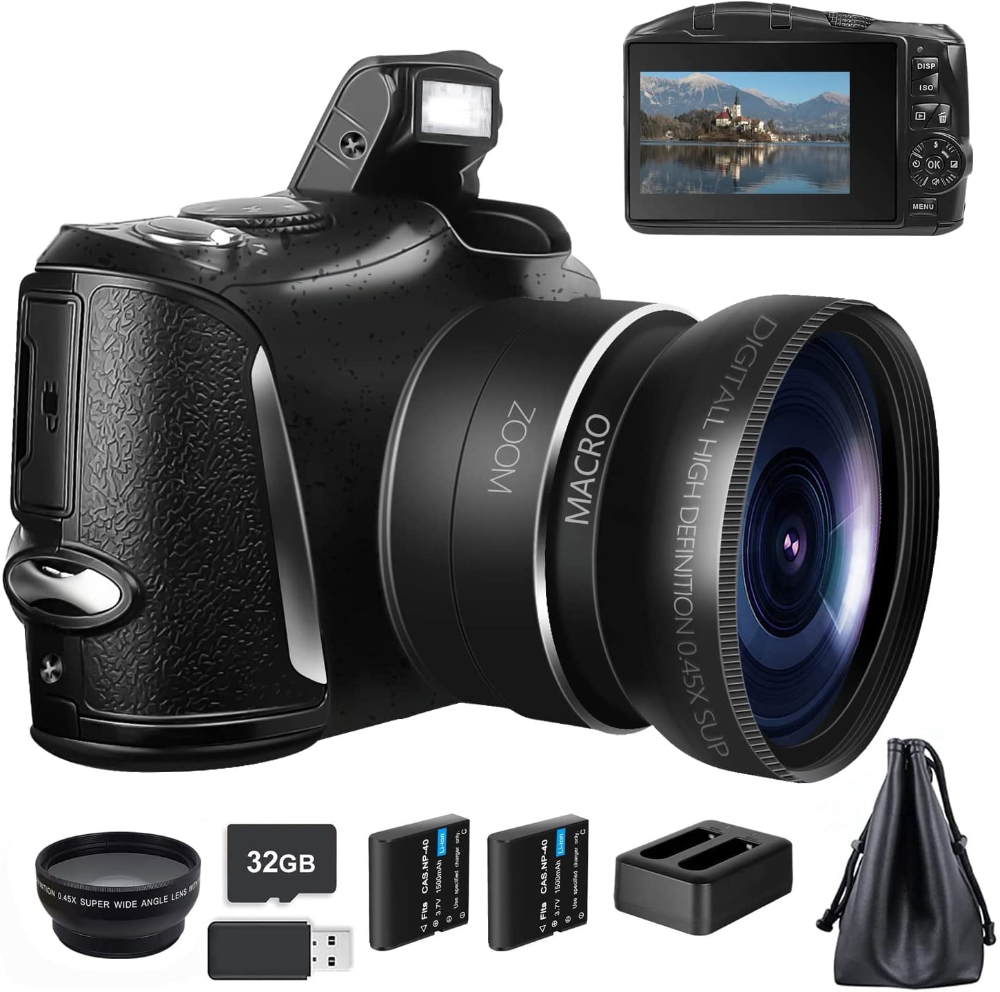 Minolta 20 Mega Pixels 1080pHD Bridge Digi Camera w/35x Optical Zoom in ...