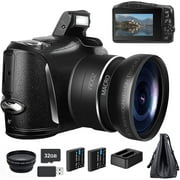 NBD Digital Camera 4K 48MP Vlogging Camera, Perfect Camera for Photography with 32GB SD Card