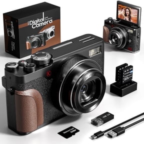 NBD Digital Camera 2.7K 48 Mega Pixels HD Vlogging with 16x Zoom Compact Camera for Beginner Photography with 32GB SD Card