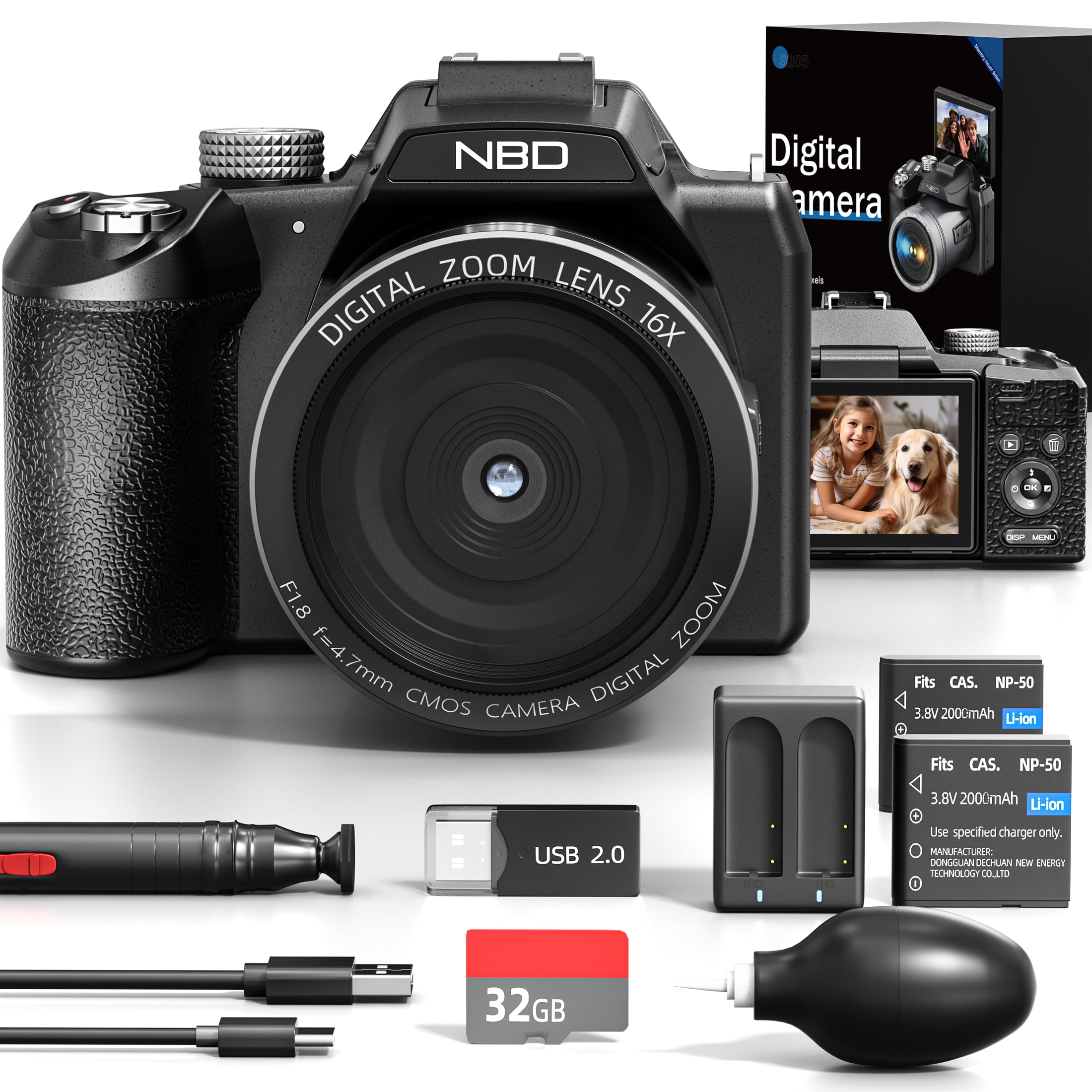 NBD Digital Camera 4K 64MP Video Camera with 16X Kuwait Ubuy