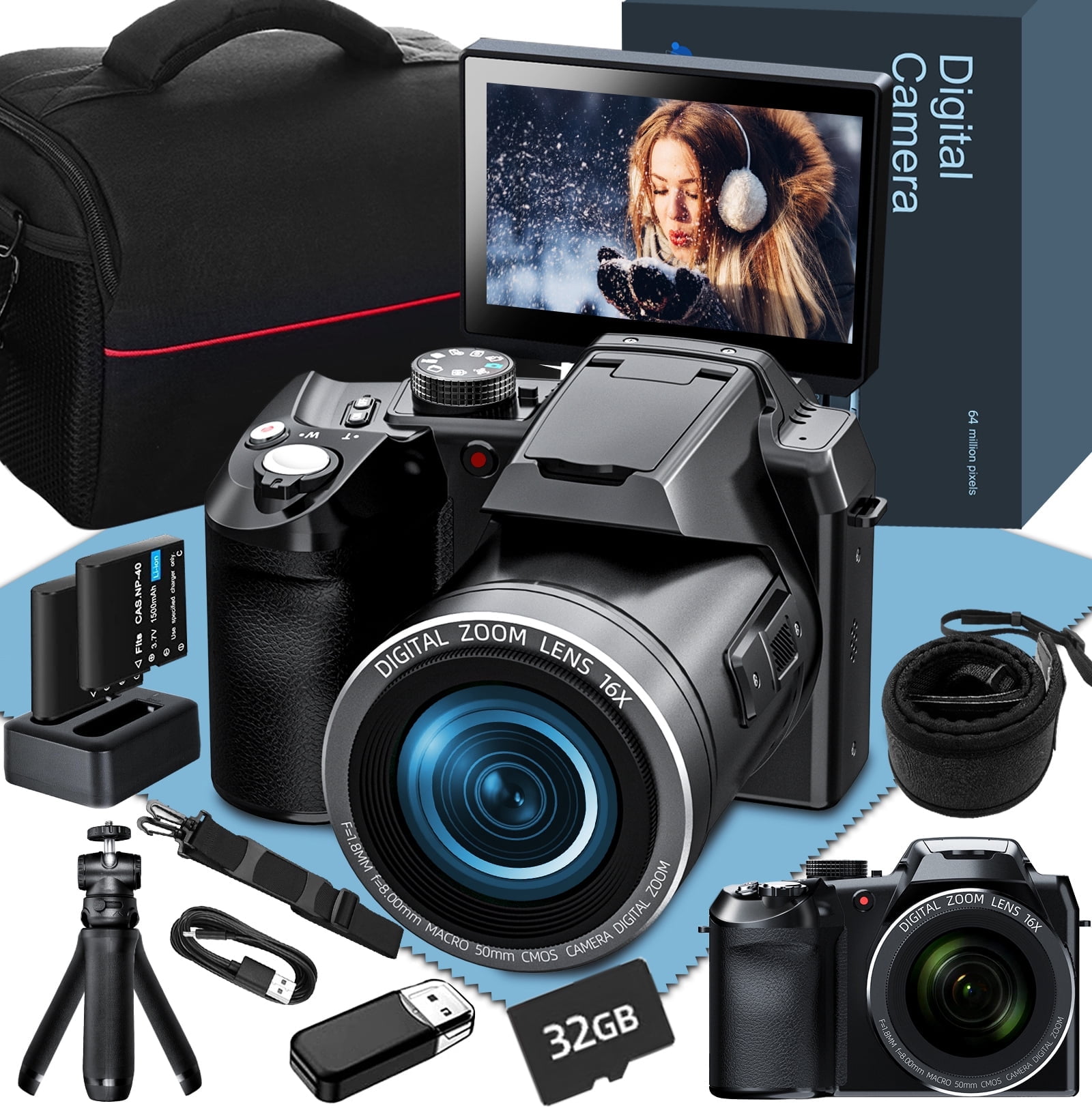NBD Digital Camera for Photography,4K 64MP Video Camera with NBD Digital Camera for Photography,4K 64MP Video Camera with