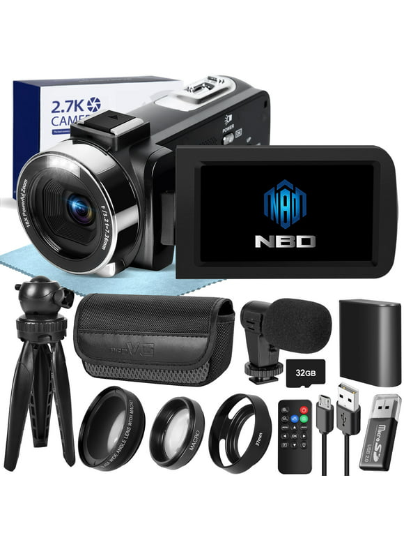 NBD Video Camera 2.7K Ultra HD 42MP Youtube Vlogging Camera 3.0” Camcorder with Remote Control