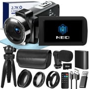 NBD Video Camera Camcorder 2.7K YouTube Vlogging Camera 3.0 IPS 42MP Digital Camera Recorder 18X Digital Zoom with 32GB SD Card