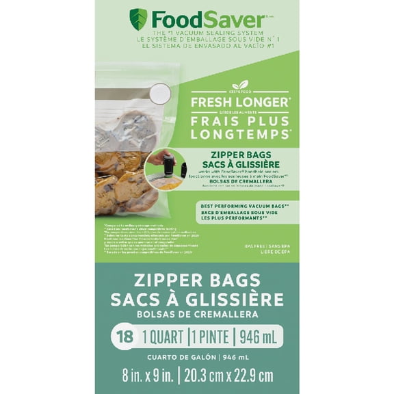 NBDAppliances FoodSaver FreshSaver Vacuum Zipper Bag - Pack of 4
