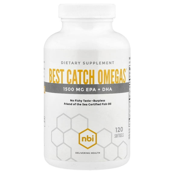 NBI Health Best Catch Omegas, 120 Softgels