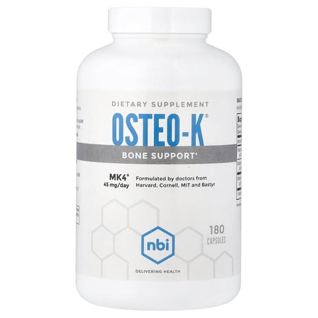 NBI Osteo-K®, Bone Support, 180 Capsules