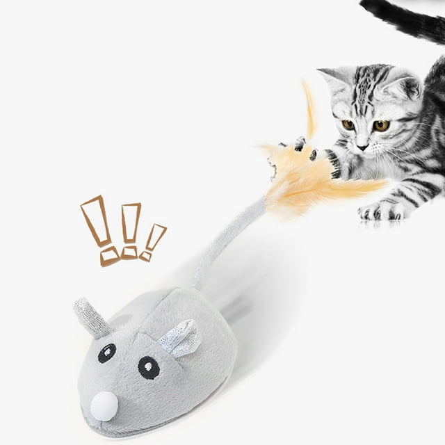 NBPOWER Interactive Mice Chaser Cat Toy, USB Rechargeable, Exercise