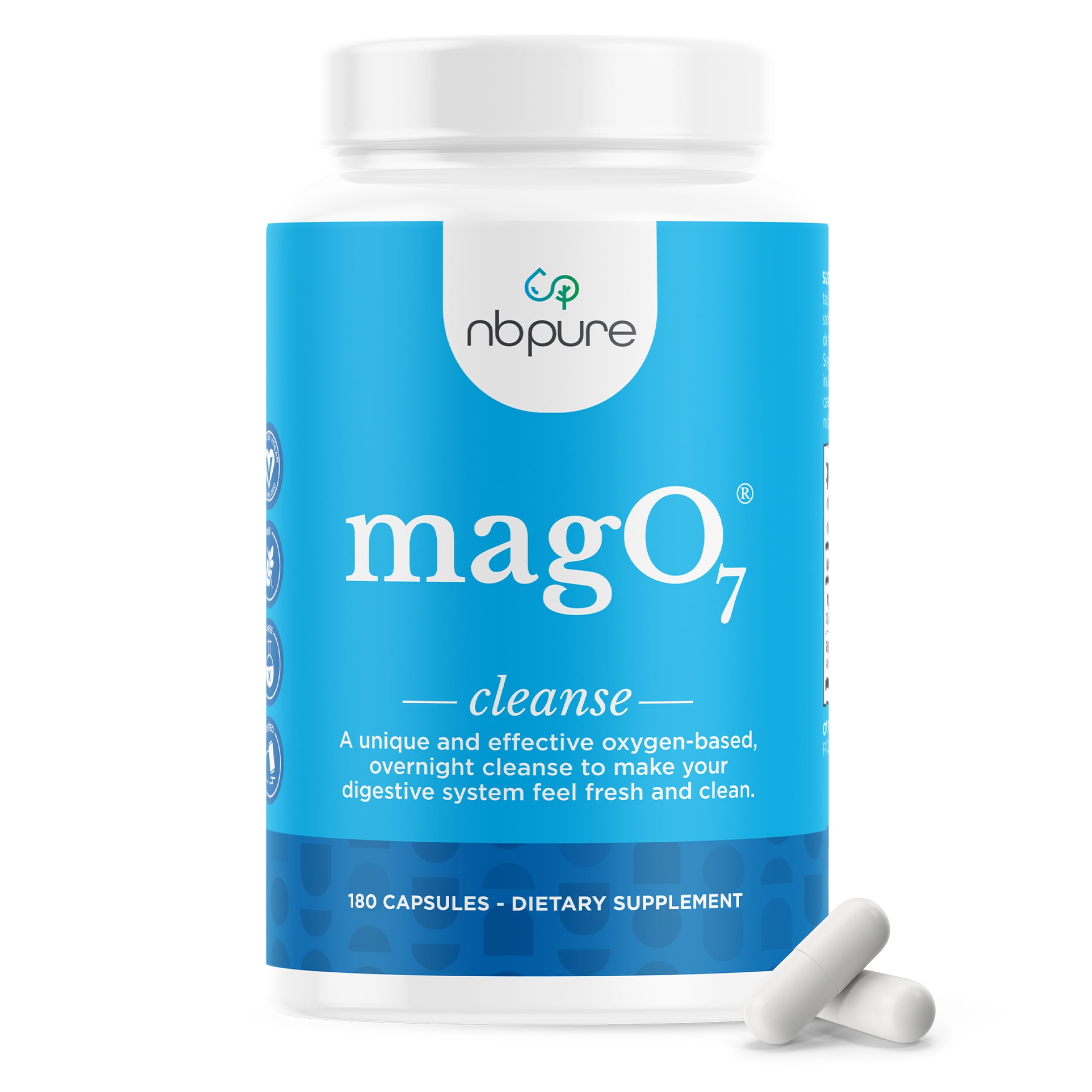 NBPure, Colon Cleanse, 90 Capsules, Oxygenated Magnesium - Walmart.com