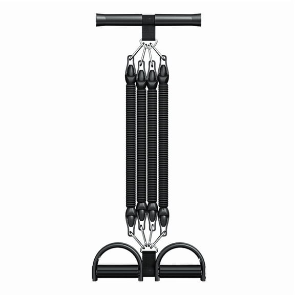 NBR Foot Pedal Resistance Band, 4-Tube Pedal Resistance Band for Abdominal Exercises, Leg Workout, Sit-Up Assistant, Home Gym Equipment, 20.5 x 10.4 x 2 in / 52 x 26.5 x 5 cm