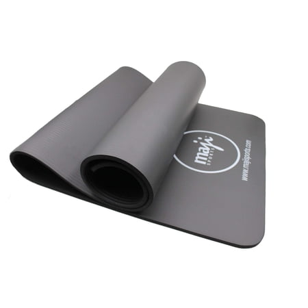 NBR Premium Eco Exercise Mat Gray 24inx72inx10 mm