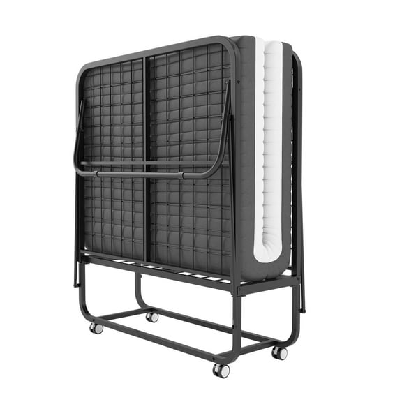 NBTiger Folding Bed with Mattress Included Memory Foam, Cot Size 75" x 31" Portable Rollaway Bed for Adults, Extra Folded Guest Bed with Super Smooth Surface